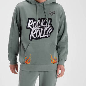 OEM <b>Men</b> 100% Cotton <b>Fleece</b> <b>Sherpa</b> Pullover Hoodies Warm Long Sleeve Sweatshirts Embroidered Technique Wholesale Boys Winter - Product Image 5