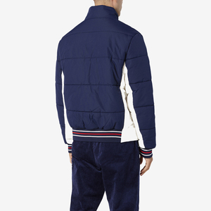 Chaqueta de bombardero con cuello en V y logotipo personalizado de alta calidad con soporte de estilo elevado, letra Vintage transpirable de secado rápido - Product Image 3