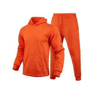 Survêtement d'hiver pour homme, deux pièces, sweat-shirt en coton, jogging, motif uni, vêtements de sport réfléchissants, vente en gros - Product Image 5