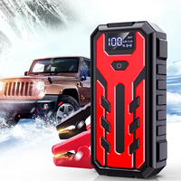 1200A Peak 12V 12000mAh 5V2.1A Pengisi Daya Baterai Mobil Portabel dengan Kabel Terintegrasi Pengisian Nirkabel Layar LCD