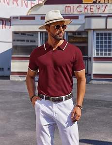 Polos à rayures OEM personnalisés pour hommes Polo à la mode d'été Polos de haute qualité pour vêtements de sport Marques Vente en gros - Product Image 4