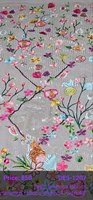 Fleurs colorées tridimensionnelles tissées Georgette tissu broderie dentelle pour filles robes sous-vêtements accessoires poids lourd