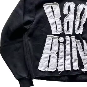 Stitchmode Manufacturer Heavyweight Vintage Distressed Acid Wash Thermal Hoodie Blank Streetwear Cropped Hoodie <b>Men</b> - Product Image 5