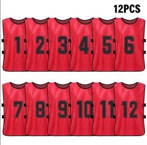 Professional cheap custom sports mesh basketball football scrimmage <b>training</b> reversible vests - Product Image 3