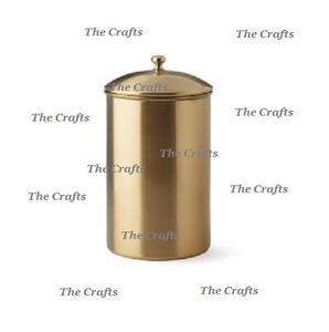 Récipient de stockage martelé en cuivre Pots en étain Ensemble de quatre récipients en étain de taille différente pour ustensiles de cuisine - Product Image 3