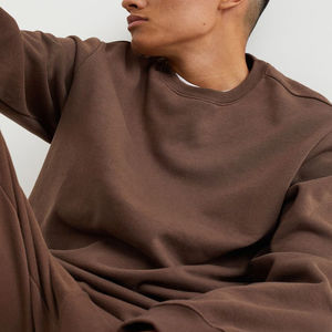 Venta al por mayor de alta calidad de punto suéter de los hombres OEM hombro caído cuello redondo sudaderas de los hombres con logotipo personalizado sudaderas para hombres - Product Image 6