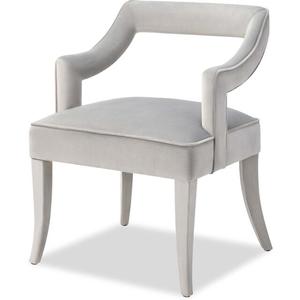 Modern Velvet Upholstered Teak <b>Wood</b> Legs Dining Chair Stylish Open Back <b>Armchair</b> Luxury Hotel Home Bar Dining Seating - Product Image 3