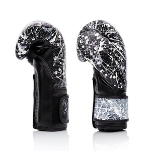 Fairtex Dernière arrivée Blanc Noir Texture Numérique Muay Thai Gants Personnalisés Qualité Premium Doux Kickboxing Formation Boxe - Product Image 3
