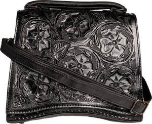 Best Selling Designer Genuine <b>Leather</b> Crossbody <b>Bag</b> for Women Stylish Vintage Bohemian Handtooled Carving Multi-Use Ladies - Product Image 5
