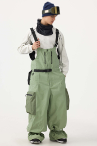 Pantalon de ski isolé à blocs de couleur personnalisés, coupe-vent et imperméable, pour sports d'hiver et snowboard en extérieur - Product Image 4