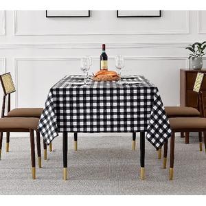 Bonne qualité OEM ODM personnalisé couleur unie imprimé fleur forme Rectangle pour la famille restaurant nappe couverture exportateurs indiens - Product Image 6