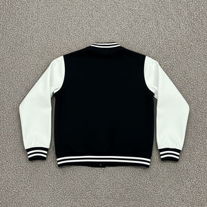 Veste de baseball personnalisée 100% coton pour hommes, vêtements décontractés d'hiver avec logo brodé, veste universitaire de haute qualité pour hommes - Product Image 4