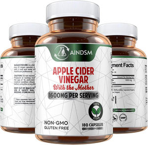 Capsules de vinaigre de cidre de pomme amincissantes en gros, vitamine B12, capsules de digestion, favorise la perte de poids et le métabolisme des adultes - Product Image 2