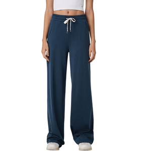 Pantalones Holgados y Relajados para Mujer, Pantalones Anchos Elásticos y Suaves, Ropa Deportiva Informal y Cómoda, Fabricante Personalizado - Product Image 6