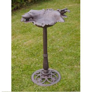 Bain d'oiseaux antique en fer, style rouillé, récipient à eau en métal pour jardin, patio, terrasse, véranda ou cour, à prix de gros - Product Image 4