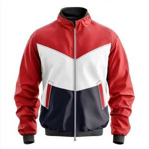 เสื้อแจ็กเก็ตบอมเบอร์สำหรับทุกเพศเครื่องแบบแขน PU ทันสมัยปรับแต่งได้สำหรับฤดูใบไม้ร่วงฤดูหนาว - Product Image 2