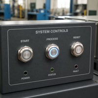 KANGERLE Interrupteur à bouton-poussoir autobloquant en acier inoxydable 16 mm IP67 IK10 Étanche 12V LED Illuminé