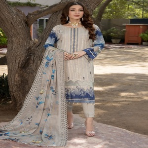 Ropa de fiesta especial de estilo pakistaní de alta calidad Salwar Kameez con trabajo bordado pesado Pakistán y trajes indios Sharara - Product Image 6