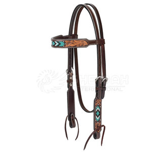 Brida de caballo ecuestre de cuero personalizado Servicio OEM Precio razonable 2025 Bridas de equitación de último diseño - Product Image 1