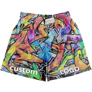 2024 hommes meilleure vente grande taille Shorts de sport respirant coton maille séchage rapide Logo personnalisé imprimé taille élastique imperméable - Product Image 1