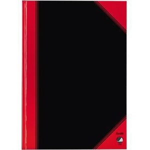 BANTEX Notebook A4 Squared Black/Red 96 Sheets - Product Image 1