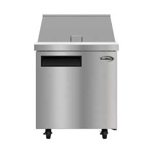 Mesa Refrigerada Comercial de 27 Pulgadas con 1 Puerta para Preparación de Ensaladas y Sándwiches, con Capacidad para 12 Recipientes y 8 Pies Cúbicos Pies Almacenamiento - Product Image 2
