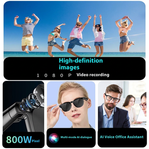 Lunettes intelligentes CY01 avec caméra 1080P, assistant IA, commande vocale, charge magnétique, étanches IP67 - Product Image 4