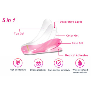 Autocollants pour ongles en gel semi-durcis personnalisés pour Pâques, motif lapin et œuf, longue durée, gel UV, vente en gros - Product Image 6