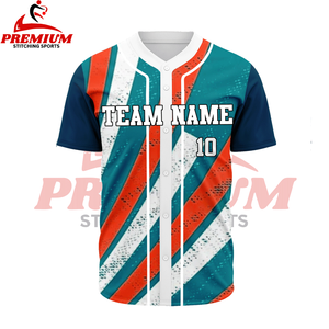 Maillots de baseball respirants en polyester à impression numérique - Product Image 3