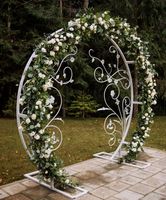 Arche de luxe en plastique renforcé de fibres pour décorations de mariage, mobilier d'événement moderne et épuré