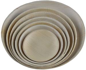Vaisselle et vaisselle jetables de plat rond de feuille de palmier de 25 cm pour des occasions de partie - Product Image 2