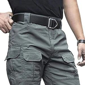 Pantalon cargo utilitaire décontracté pour homme, de qualité supérieure, coupe ample, vert, avec finition brossée, pantalon cargo pour homme - Product Image 3