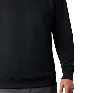 Sudadera Lisa Personalizada al por Mayor, 100% Algodón, Talla Grande, Informal, Color Negro, para Deportes de Invierno, Sudadera Básica para Hombre - Product Image 6