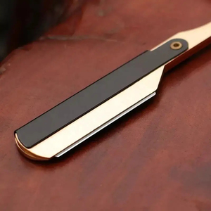 MORGANS INDUSTRIES Black Stainless Steel Single Blade <b>Razor</b> with ABS Handle for <b>Men</b> Barber Shop & Hotel Use - Product Image 4