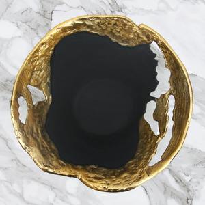 Bol décoratif design noir et or parfait pour la décoration intérieure et l'affichage de la cuisine, du salon ou du bureau d'Inde - Product Image 5