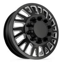 Jantes KYKY Duallyly 20x8.25 22x8.25 24x8.25 pouces 8x170 8x180 8x200 10x225 10x285.75 pour Chevrolet Silverado 2500HD / 3500HD SRW