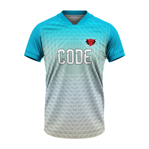 Maillot de football sur mesure 100% polyester haute qualité séchage rapide vêtements de football manches courtes technique d'impression goutte à goutte automatisée - Product Image 2