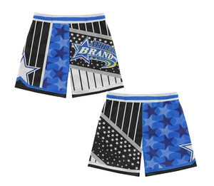 Custom Sublimation Summer Designer Polyester <b>Elastic</b> <b>Waistband</b> Sports Basketball Mesh <b>Shorts</b> - Product Image 1
