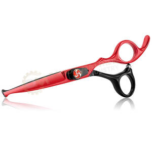 Professional Quality Stainless Steel Straight Blade <b>Hair</b> Cutting <b>Scissors</b> Sharp Tip Rubber Beauty Tool for Barber <b>Thinning</b> - Product Image 6