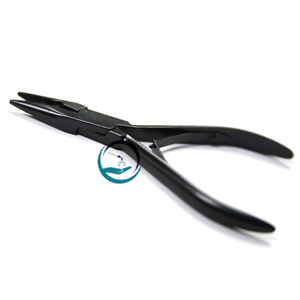 Pince à retirer les extensions de cheveux noires INTENSE SURGICAL, à une seule ouverture, mâchoire dentelée, légère, réutilisable, professionnelle, en acier inoxydable - Product Image 5