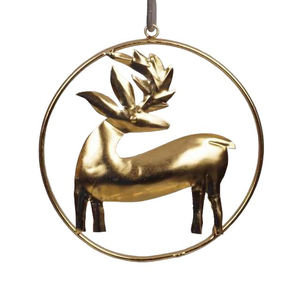 เครื่องประดับคริสต์มาสแบบแขวนกีวี่ประดับทองเหลืองธรรมชาติงานฝีมือคริสต์มาสสำหรับตกแต่งบ้านของตกแต่งคริสต์มาสแบบแขวน - Product Image 6