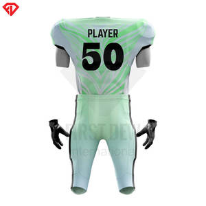 Nuevo uniforme de ropa deportiva con estampado personalizado, nuevo diseño personalizado, ropa de equipo transpirable, uniforme de fútbol americano - Product Image 6