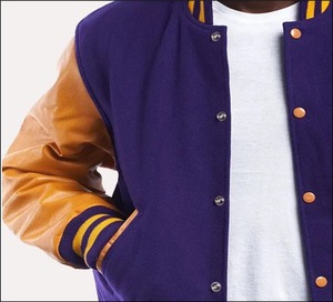 Chaqueta universitaria personalizada de alta calidad Chaquetas de mujer de calidad superior Manga de cuero y cuerpo de lana Letterman Jacket Logotipo de béisbol - Product Image 3