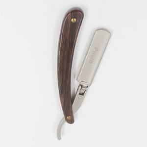 Afeitadora Manual Clásica de Alta Calidad para Hombre, Cuchilla de Acero Inoxidable, Mango de Madera, para Afeitar y Recortar la Barba - Product Image 3