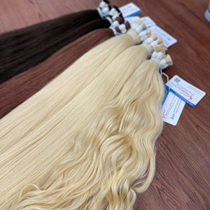 Haute Qualité Remy Cheveux Extension Os Trame Droite Bourgogne Couleur Vietnamien Cheveux Bruts Double Dessiné - Product Image 6