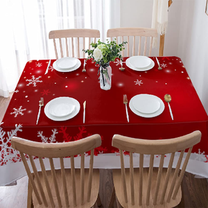 Wedding Bulk Fancy Promotion 100% Organic Cotton Gots Certificate New Design Linen Dinner Tassel Design Printed Home Table Cloth - Product Image 4