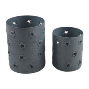 Pot de cire multicolore décoratif Pot de bougie en métal massif idéal pour la vaisselle Conteneur de cire décoratif design - Product Image 6