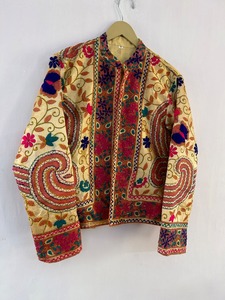 New Arrival Super Quality Sell Indian Handmade Phulkari Embroidered Jacket Coat for Women - Product Image 2