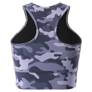 สปอร์ตบราระบายอากาศได้ดียืดหยุ่นสูงสำหรับยิมฟิตเนสและโยคะพืชแห้งเร็วไร้รอยต่อและกำหนดโลโก้เองได้ด้านหน้าขนาดใหญ่พิเศษ - Product Image 4