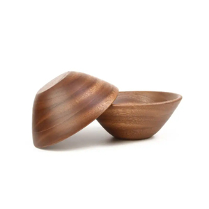 2023 meilleure qualité de bols de service en bois faits à la main ensemble fournisseur indien artisanat nourriture et Fruits bols à salade plat Type bol en bois - Product Image 4